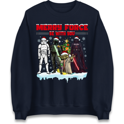 Merry Force Be With You Christmas Jumper