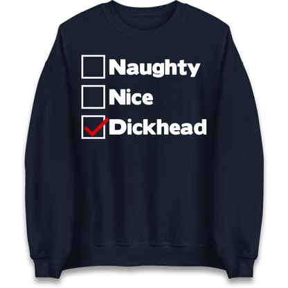 Naughty List Slogan Jumper