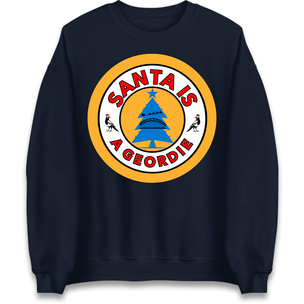 Geordie Santa  Christmas Jumper