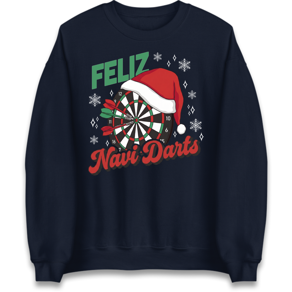 Feliz Navidarts Adult Jumper - Christmas Darts Design