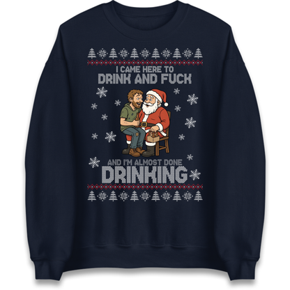 Rude Santa Graphic Jumper