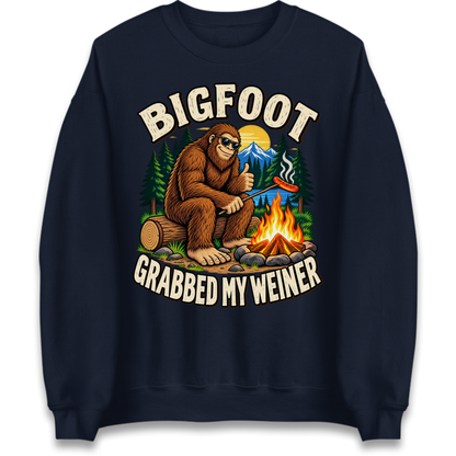 Bigfoot Grabbed My Weiner Camping Jumper