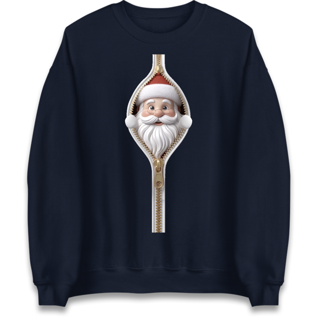 Santa Face Novelty Jumper