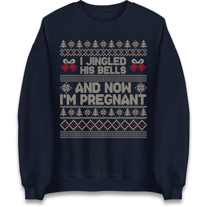 Pregnant At Christmas Jumper
