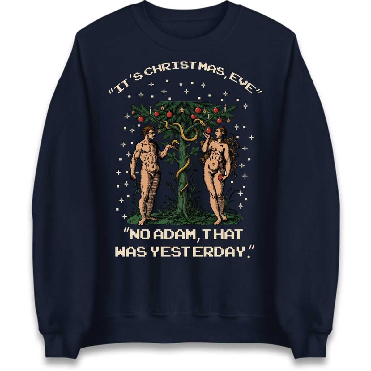 Adam & Eve Christmas Jumper Jumper