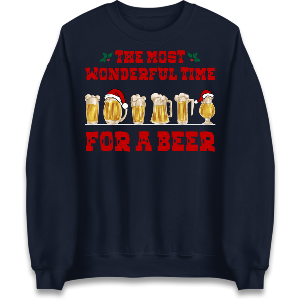 Festive Pint Graphic Jumper