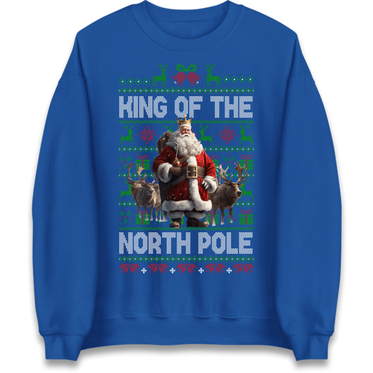 King Santa Christmas Jumper