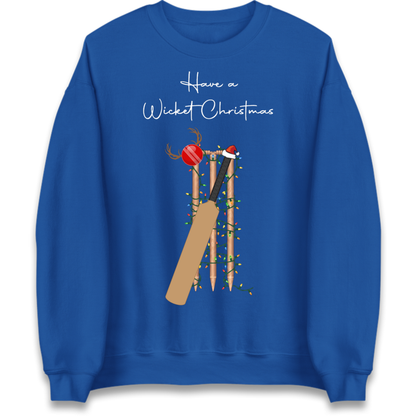 Cricket Bat Graphic Christmas Jumper