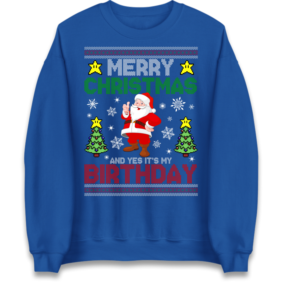 Santa birthday design Jumper