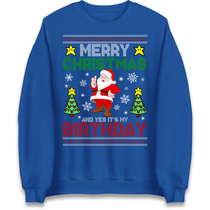 Santa birthday design Jumper