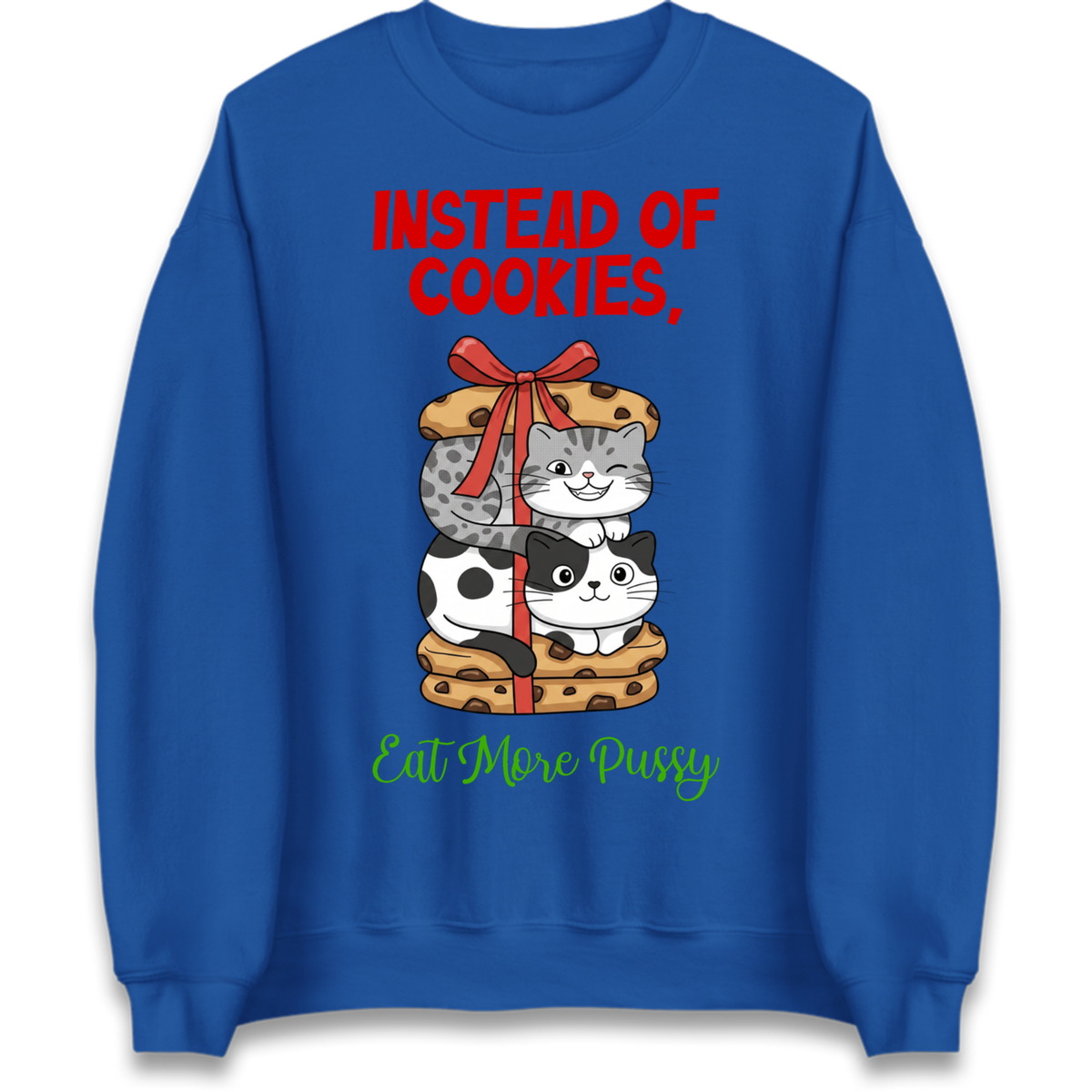 Cheeky Cat Slogan Jumper