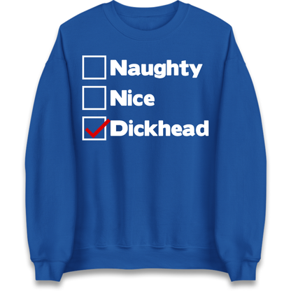 Naughty List Slogan Jumper