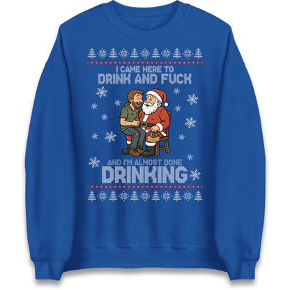 Rude Santa Graphic Jumper