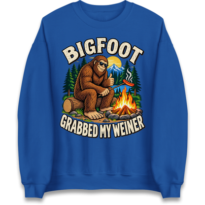 Bigfoot Grabbed My Weiner Camping Jumper