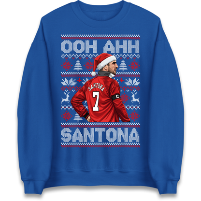 Eric Cantona Man Utd Christmas Jumper