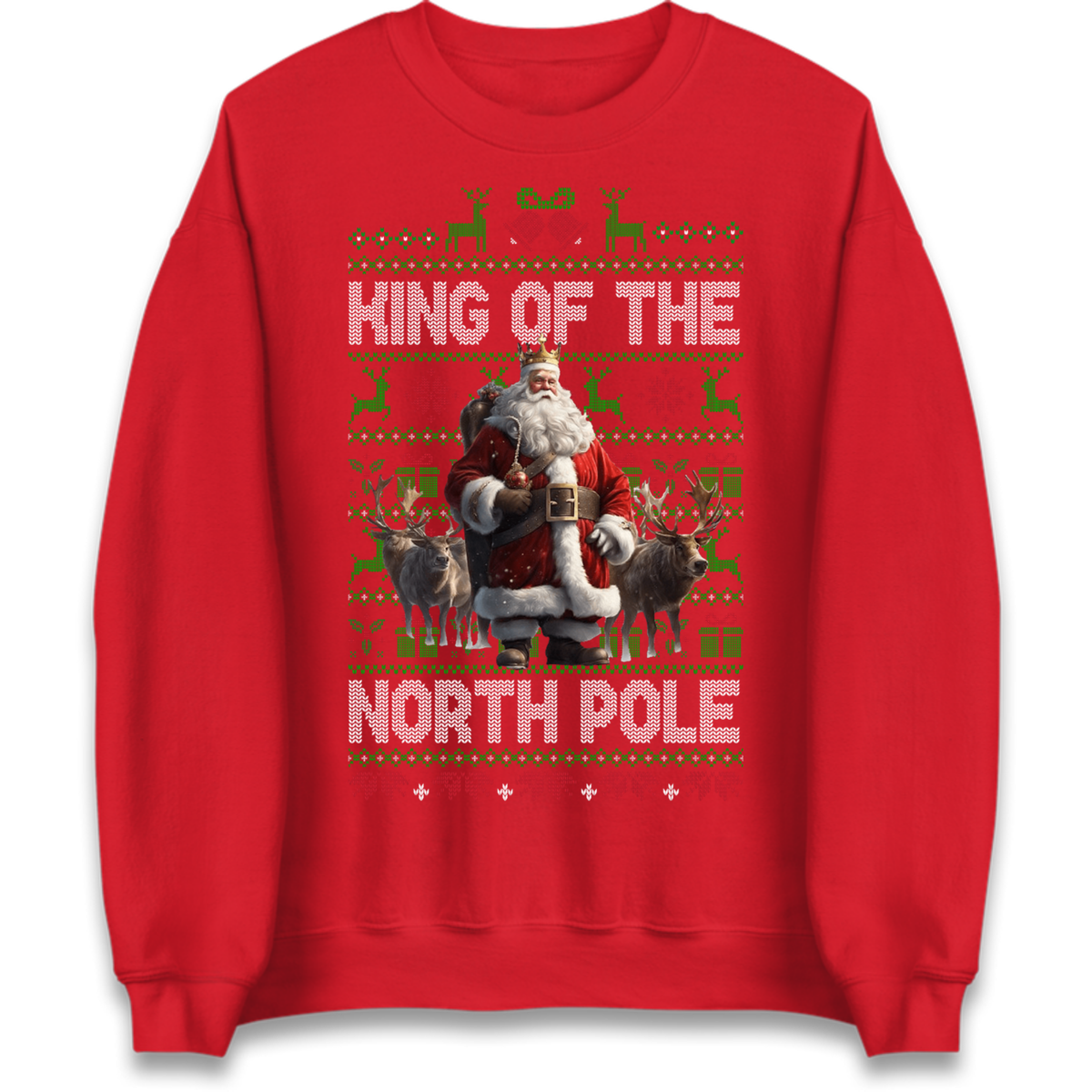 King Santa Christmas Jumper