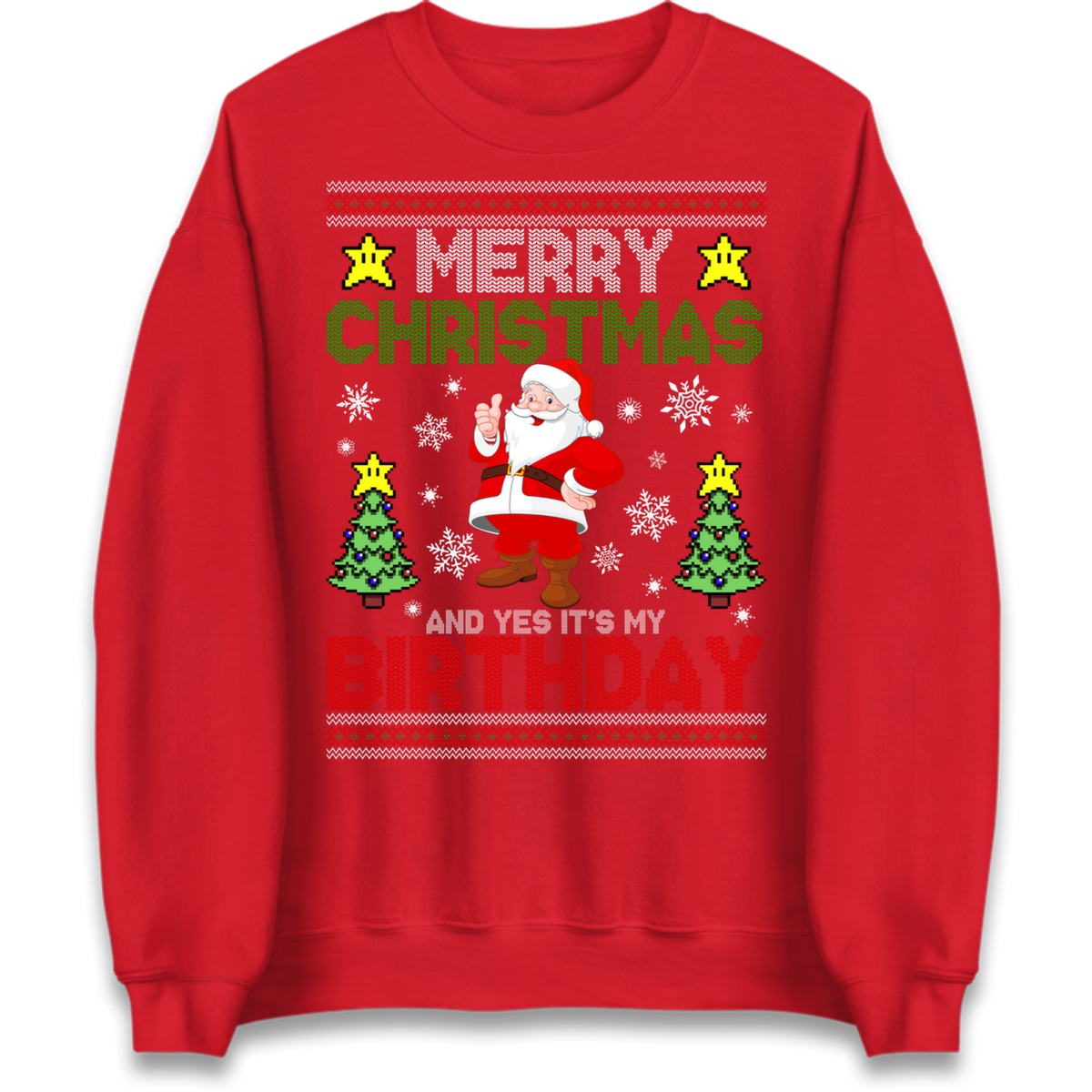 Santa birthday design Jumper