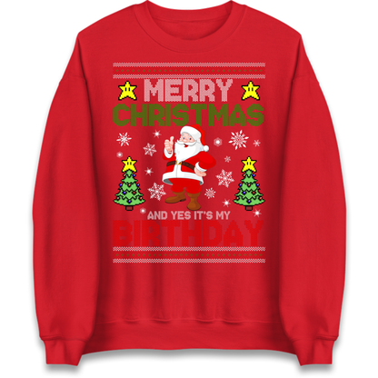 Santa birthday design Jumper