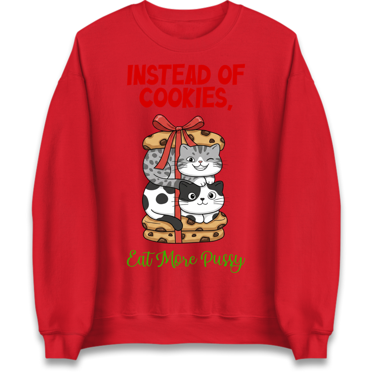 Cheeky Cat Slogan Jumper