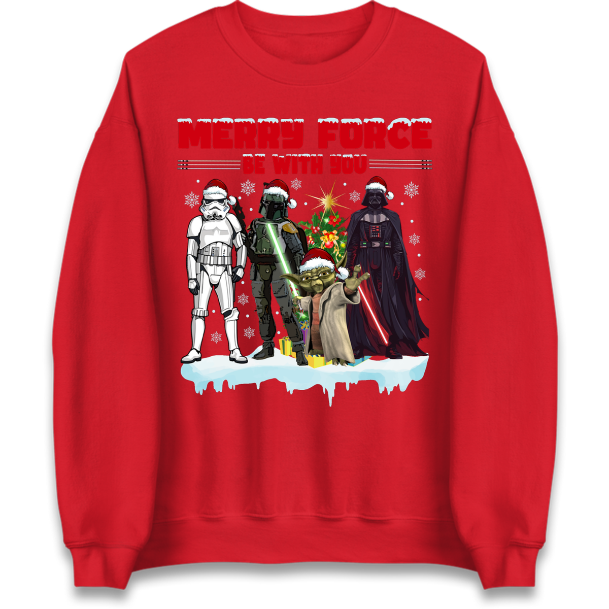Merry Force Be With You Christmas Jumper