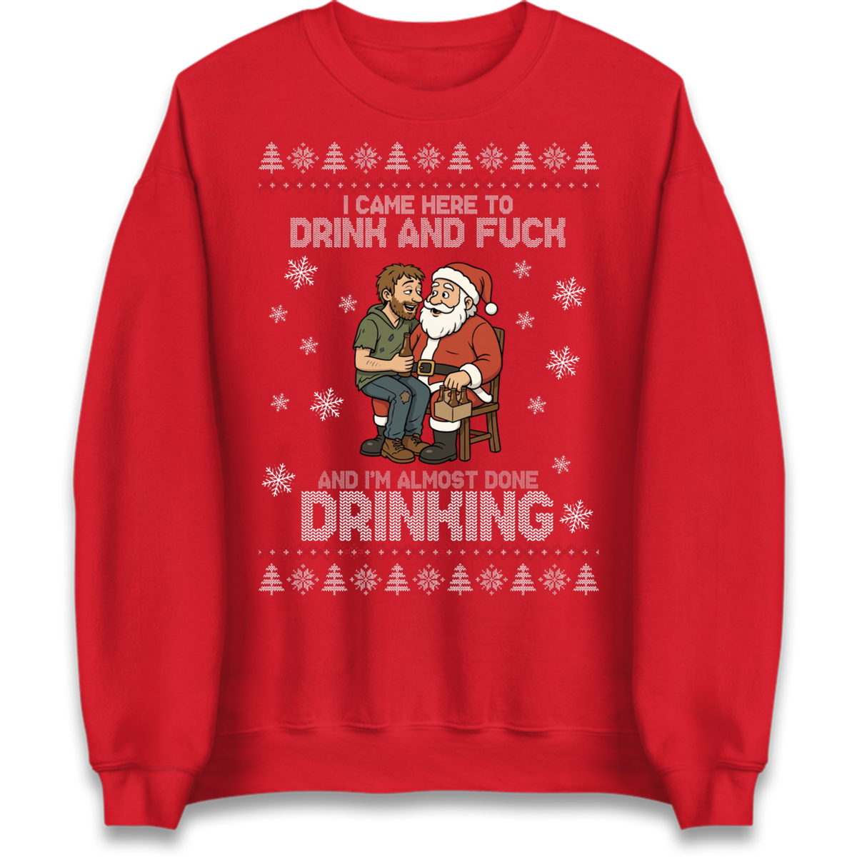 Rude Santa Graphic Jumper