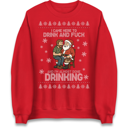 Rude Santa Graphic Jumper