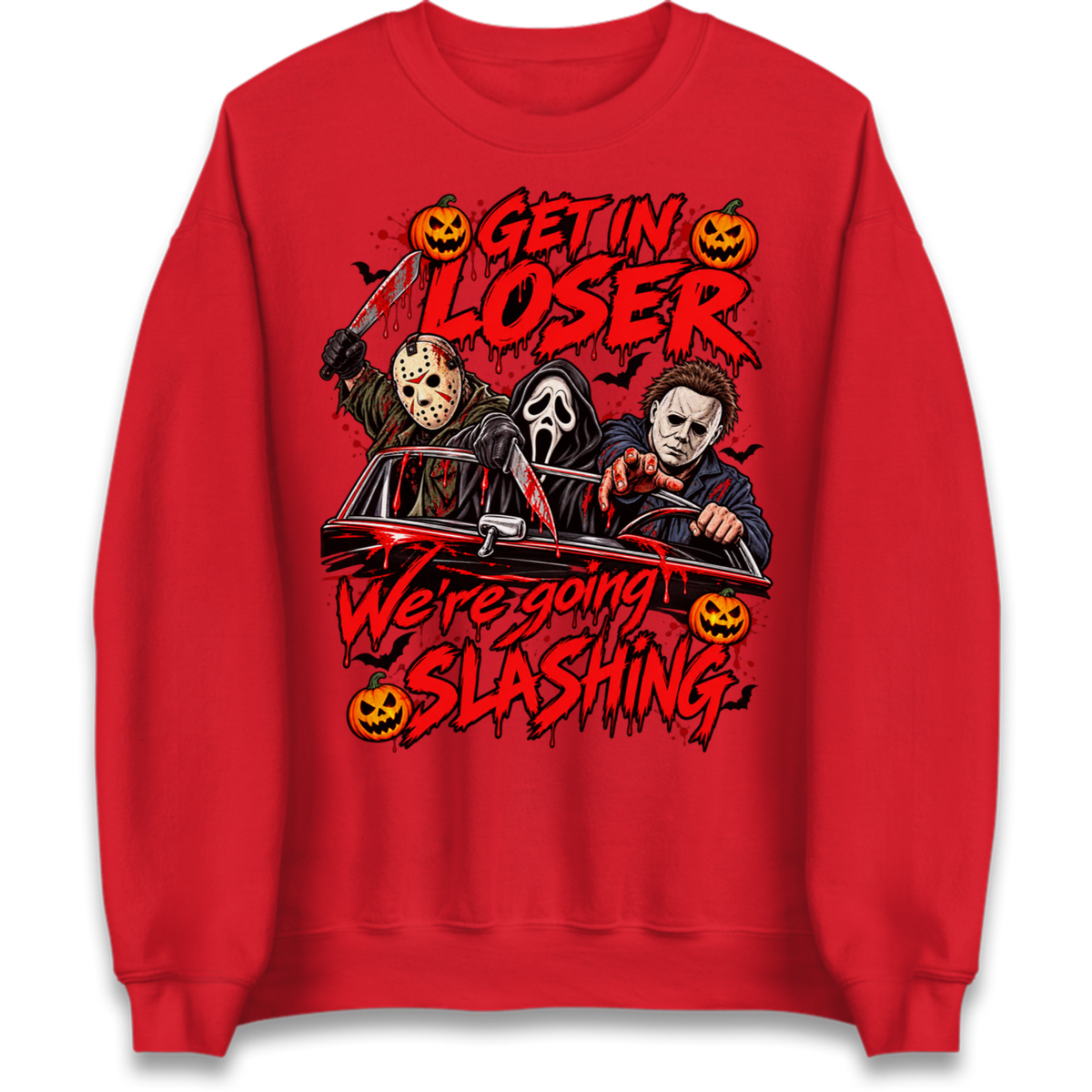 Retro Horror Movie Halloween Slasher Villains Jumper