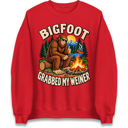 Bigfoot Grabbed My Weiner Camping Jumper