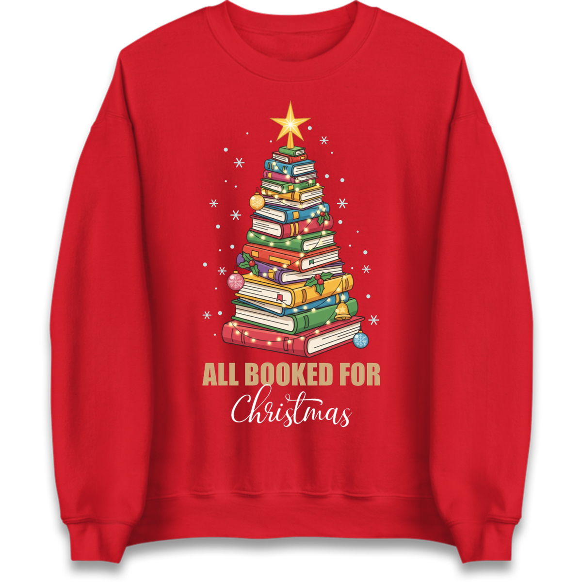 Book Tree Christmas Jumper