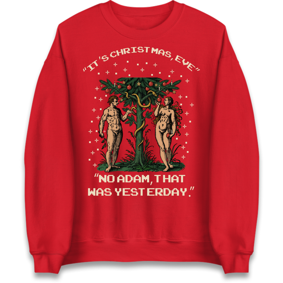 Adam & Eve Christmas Jumper Jumper
