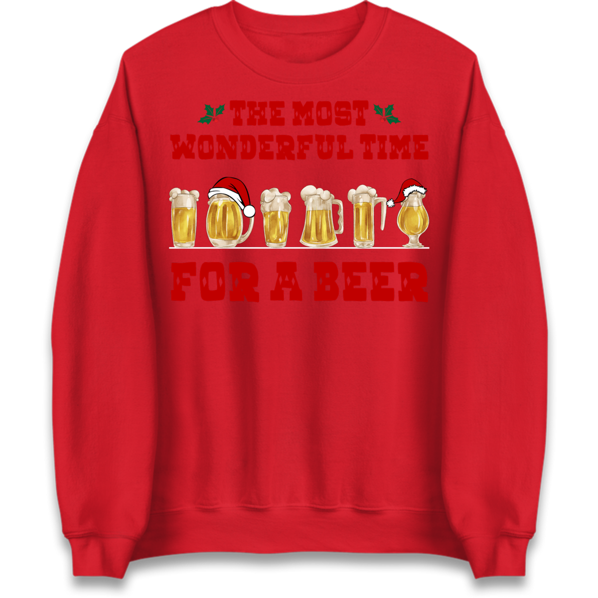 Festive Pint Graphic Jumper