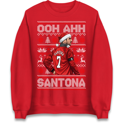 Eric Cantona Man Utd Christmas Jumper