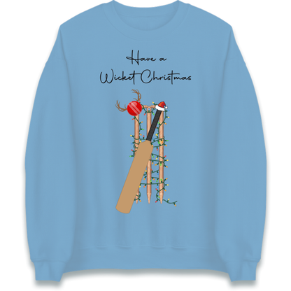 Cricket Bat Graphic Christmas Jumper
