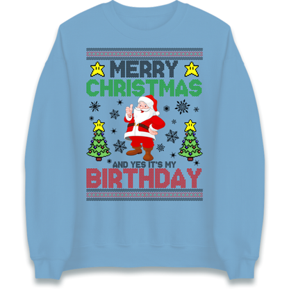 Santa birthday design Jumper
