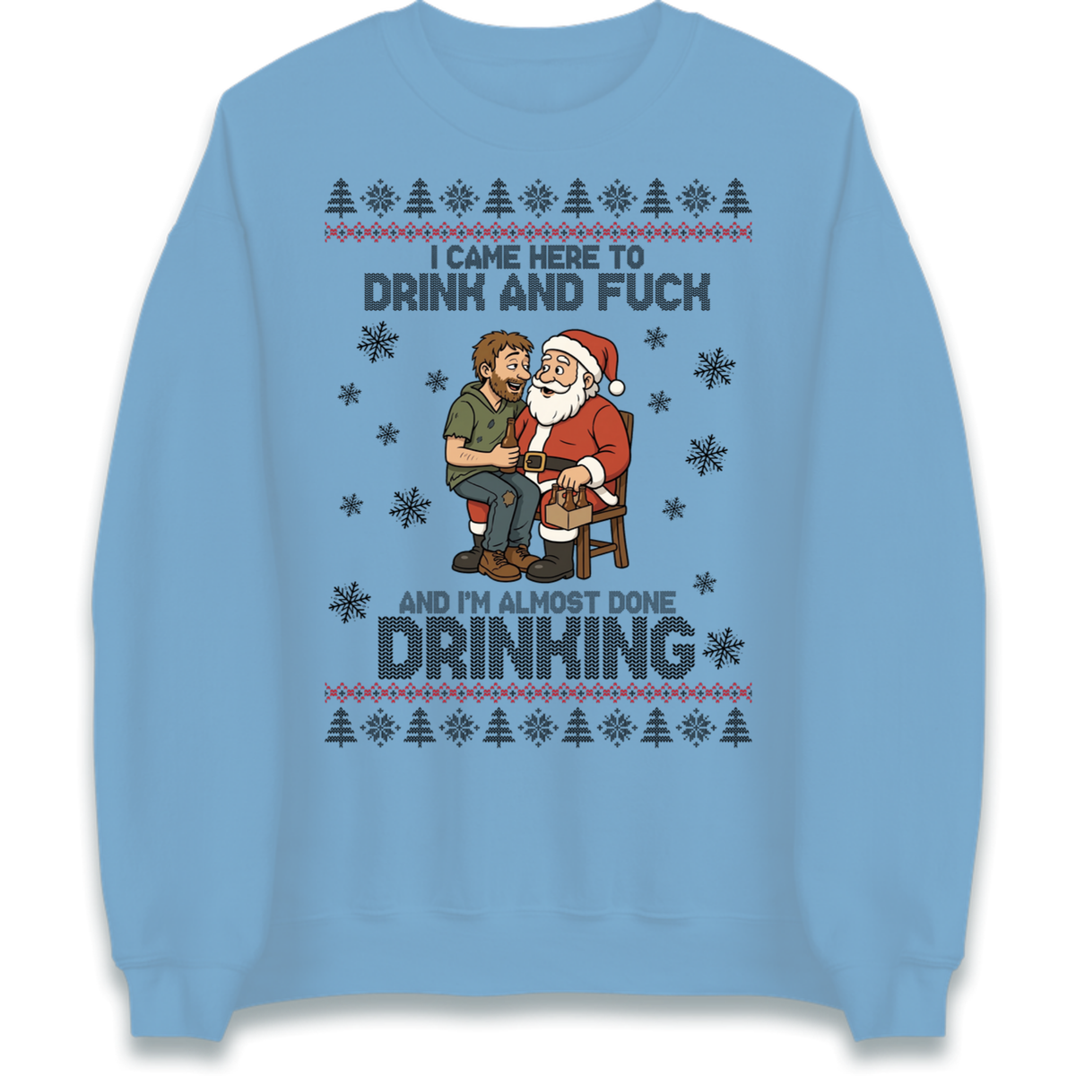 Rude Santa Graphic Jumper