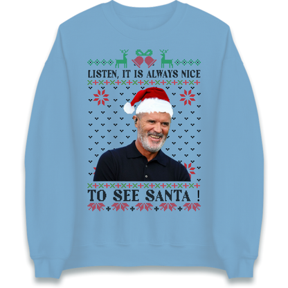 Roy Keane Always Nice To See Santa Christmas Jumper