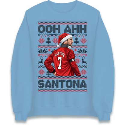 Eric Cantona Man Utd Christmas Jumper