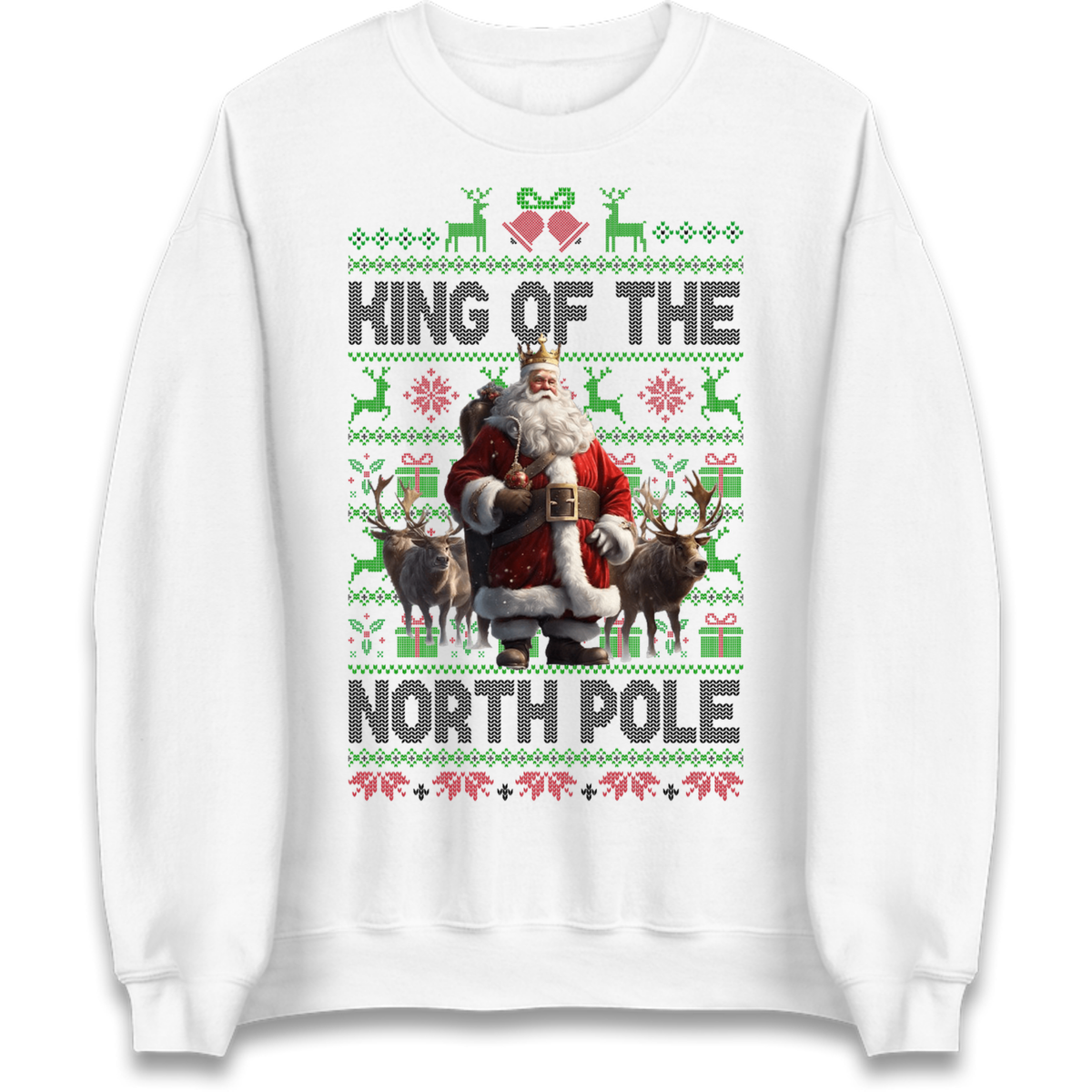 King Santa Christmas Jumper