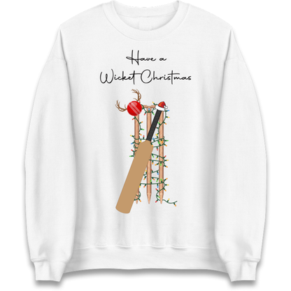 Cricket Bat Graphic Christmas Jumper