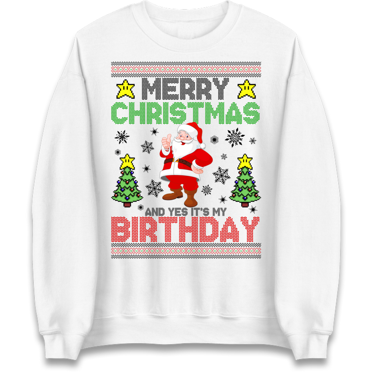Santa birthday design Jumper