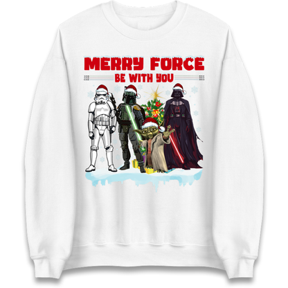 Merry Force Be With You Christmas Jumper