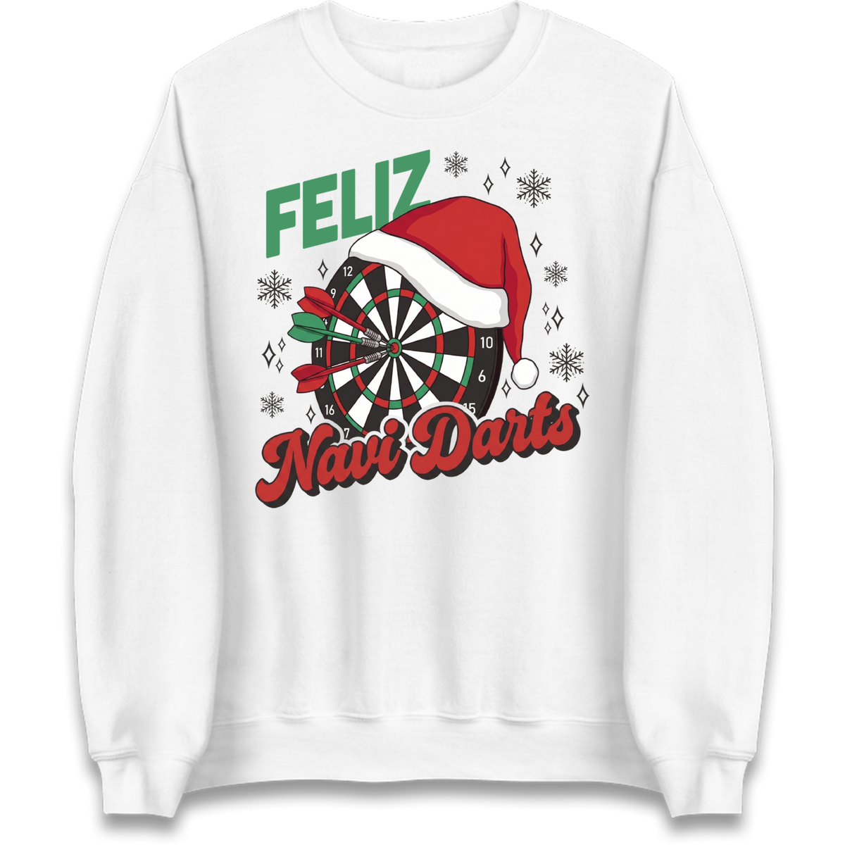 Feliz Navidarts Adult Jumper - Christmas Darts Design