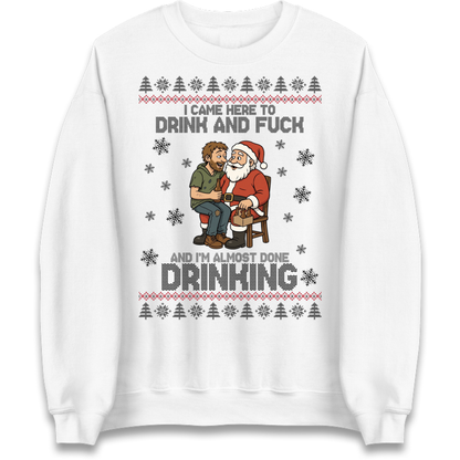 Rude Santa Graphic Jumper