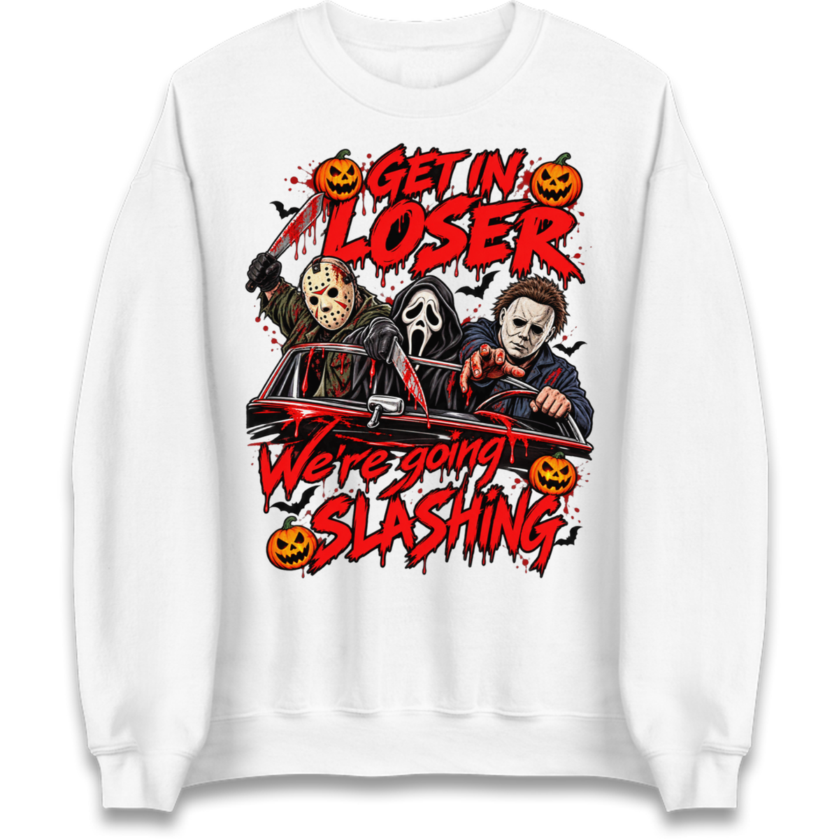 Retro Horror Movie Halloween Slasher Villains Jumper