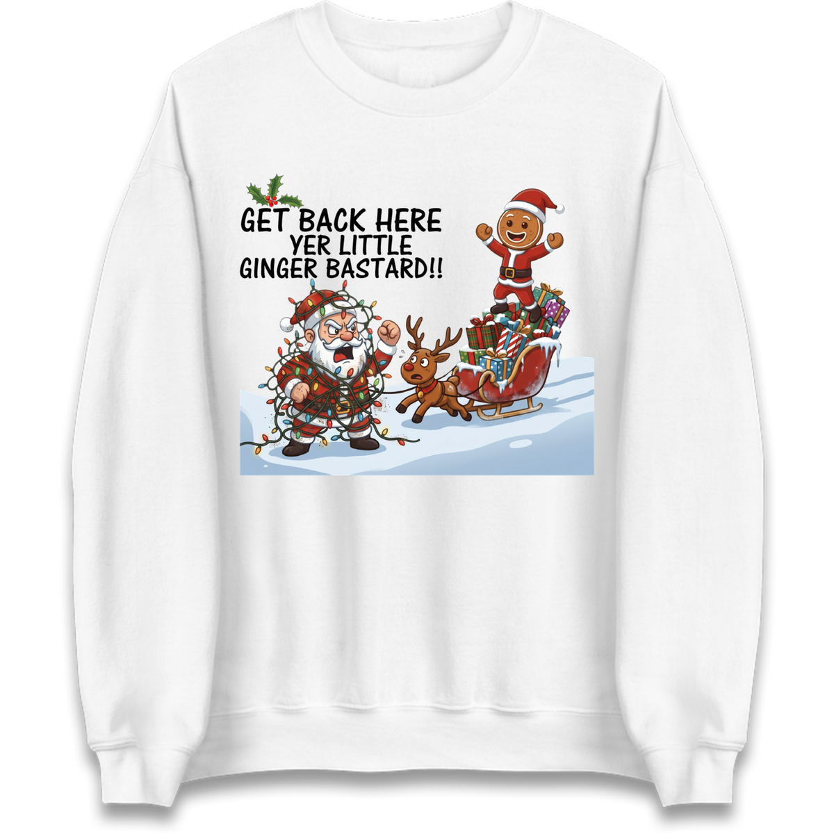 santa joke graphic Jumper
