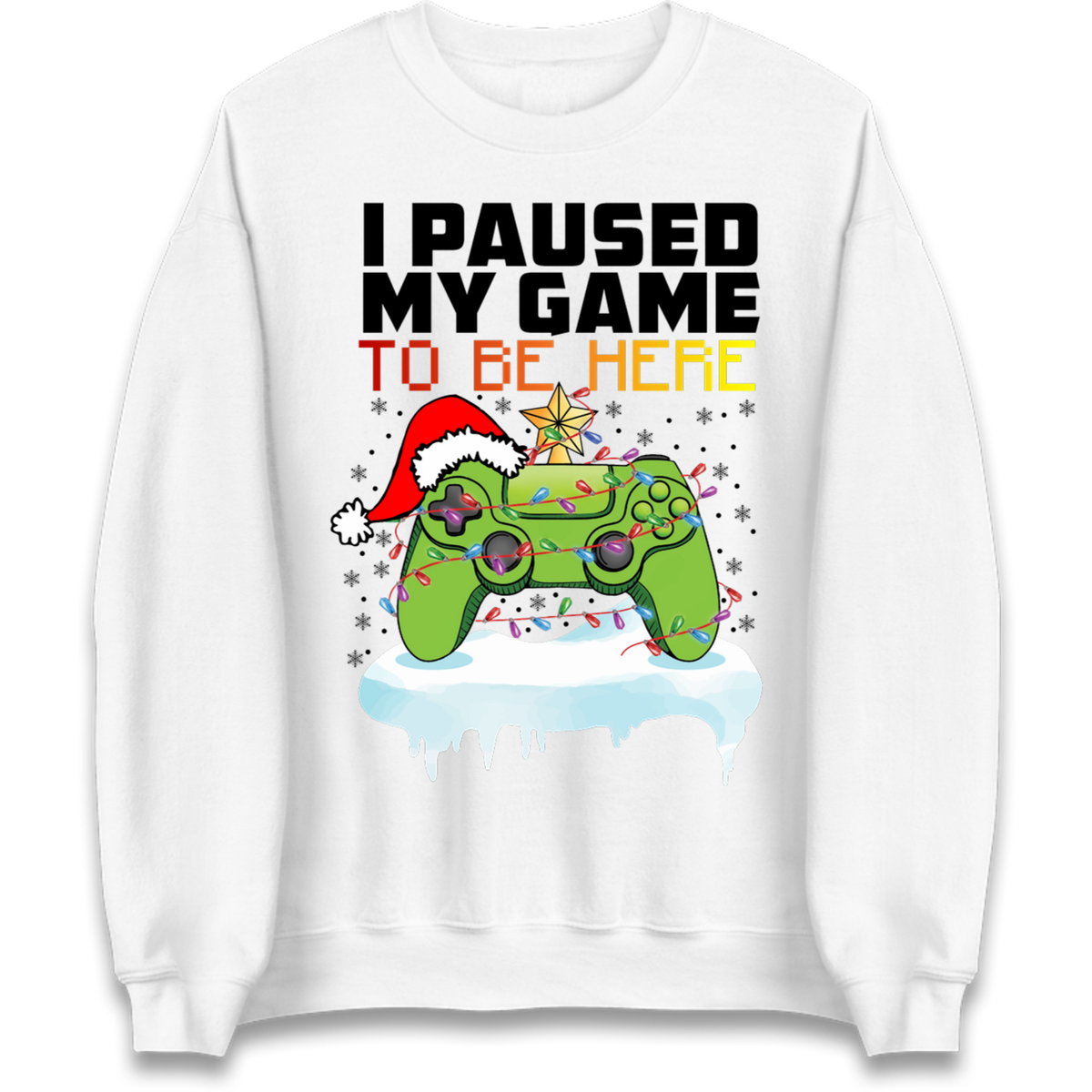 I Paused My Game Christmas Jumper