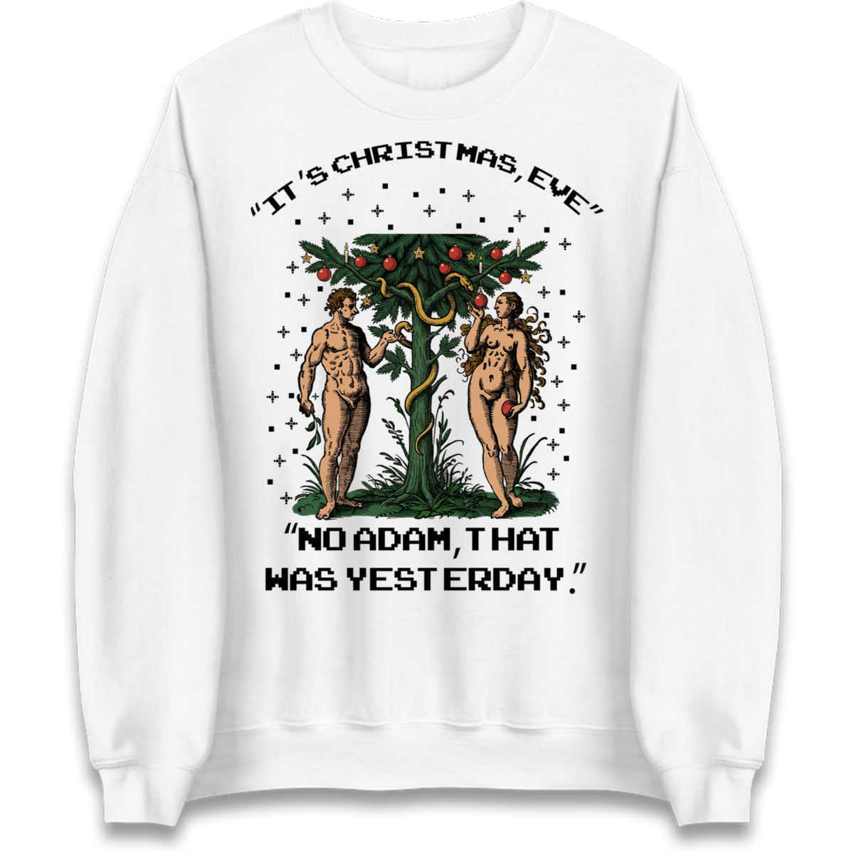 Adam & Eve Christmas Jumper Jumper