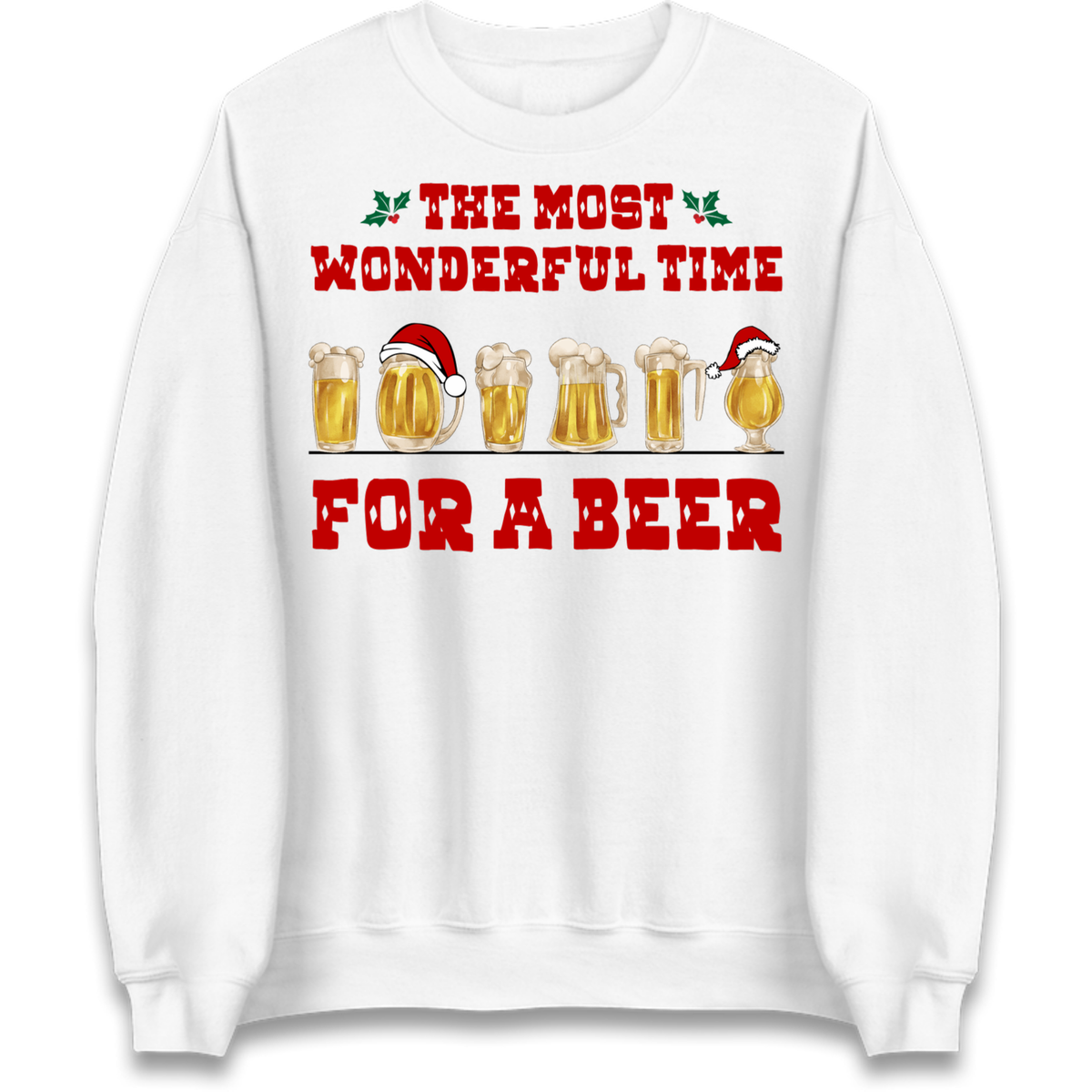 Festive Pint Graphic Jumper