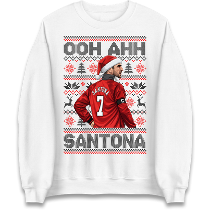 Eric Cantona Man Utd Christmas Jumper