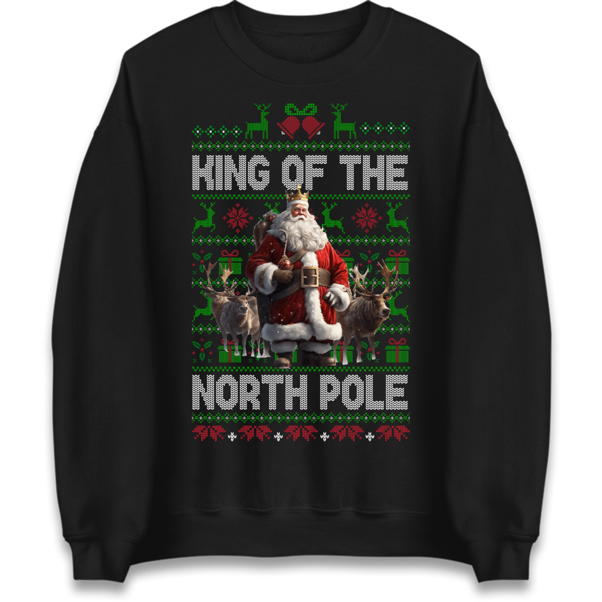 King Santa Christmas Jumper